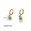 New Fashion Christmas Earrings: Creative Snowman & Tree Design In Stainless Steel