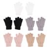 Winter Mink Velvet Five Finger Gloves Plush Warm Cold-proof Gloves Women Outdoors Cycling Solid Color Wistiti Mittens