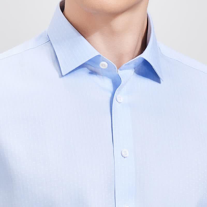 Men's Easy-Care 100% Cotton Short-Sleeve Business Casual Shirt