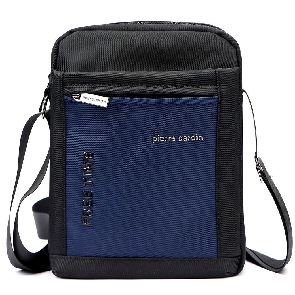 Saszetka męska na ramię z poliestru Pierre Cardin