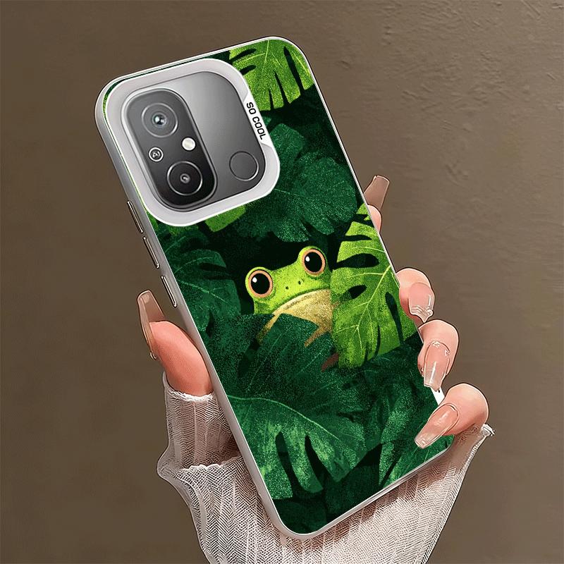 Cute Cartoon Frog Shockproof Phone Case for Xiaomi Poco X7 X6 X5 X3 Pro F7 Ultra M8 Redmi 15C 15 14C 13C 12C 10C 13 12 10