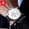 OLEVS Original Men's Watches Top Brand Chronograph Quartz Watch for Men Waterproof Luminous Date Male Wristwatch Casual Luxury