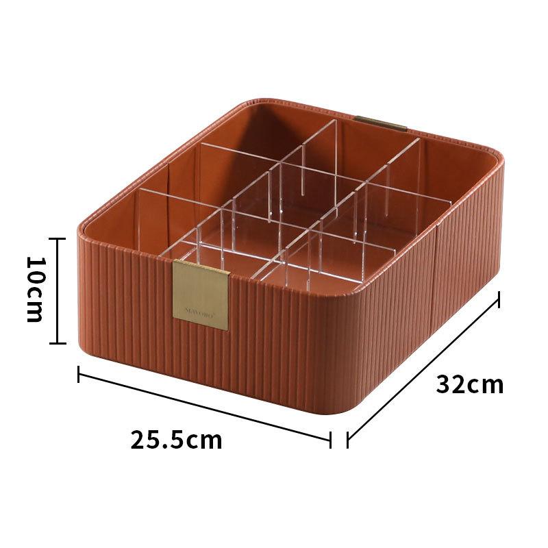 Storage Box Large Capacity Socks Shorts Divided Sorting Artifact 3-in-1 Storage Box