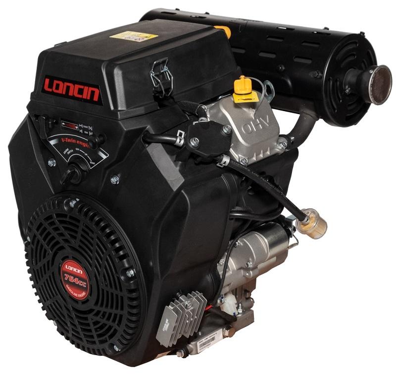 Silnik Loncin Lc2V80Fd-A Spalinowy Benzynowy V-Twin V2 27 Km Dwucylindrowy Wał Poziomy Walcowy 25,4 Mm Loncin 2V80 Motor Honda ,Vanguard , Briggs , Ko