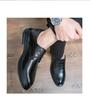 Men's Brogue Leather Shoes - Carved British Style for Spring/Autumn, Suitable for Business, Casual, and Wedding Events.