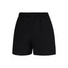 Li-Ning Shorts Casuais Esportivos de Cor Sólida de Cintura Baixa Absorventes de Suor Respiráveis Feminino Shorts Preto AKSU556-1