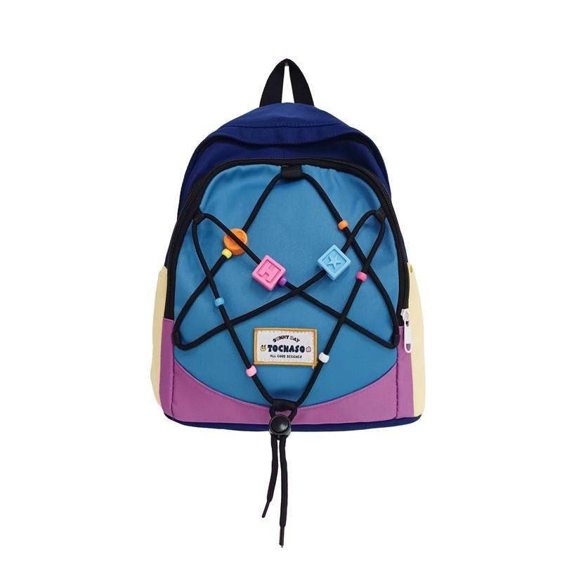 Charming Retro Girl Casual Mini Backpack Lightweight Commuter Bag For Students In Pink Blue Purple White Colors