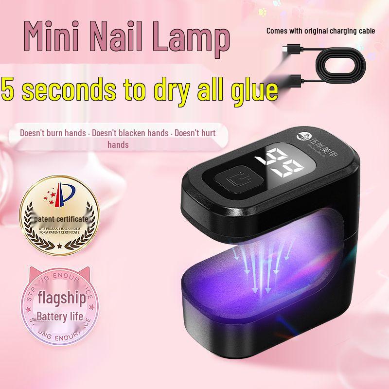 Portable Quick-Dry Mini LED Nail Gel Curing Flashlight for Home & Professional Use