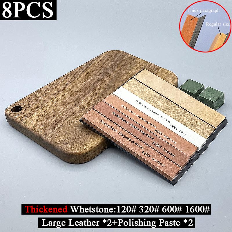 60-3000# Thickened Whetstone Sharpener Kitchen Sharpening System Quick Professional Household Knife Sharpening Stone Apex Tools