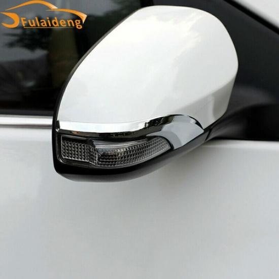 For Toyota Corolla 2014-2018 Chrome Rearview Side Door Mirror Strips Cover Trim