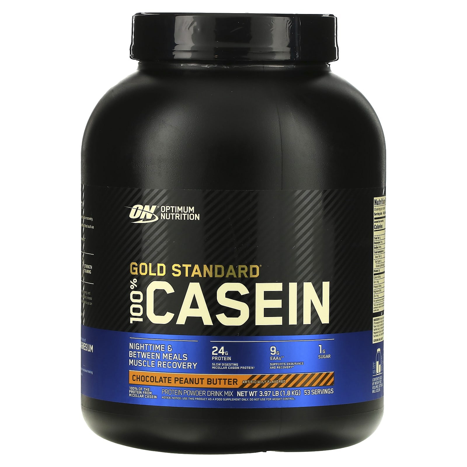 

100% Casein Gold Standard, Chocolate Peanut Butter, 4 lbs (1818 g)