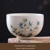 Cross-Border Ceramic Ash Ink Wash Landscape Tea Cup - Custom Logo