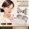 Sports Bluetooth 5.4 Headphones Wireless Ear-clip Earbuds Intelligent Noise Cancellation Earphones Butterfly Diamond Buckle Decor