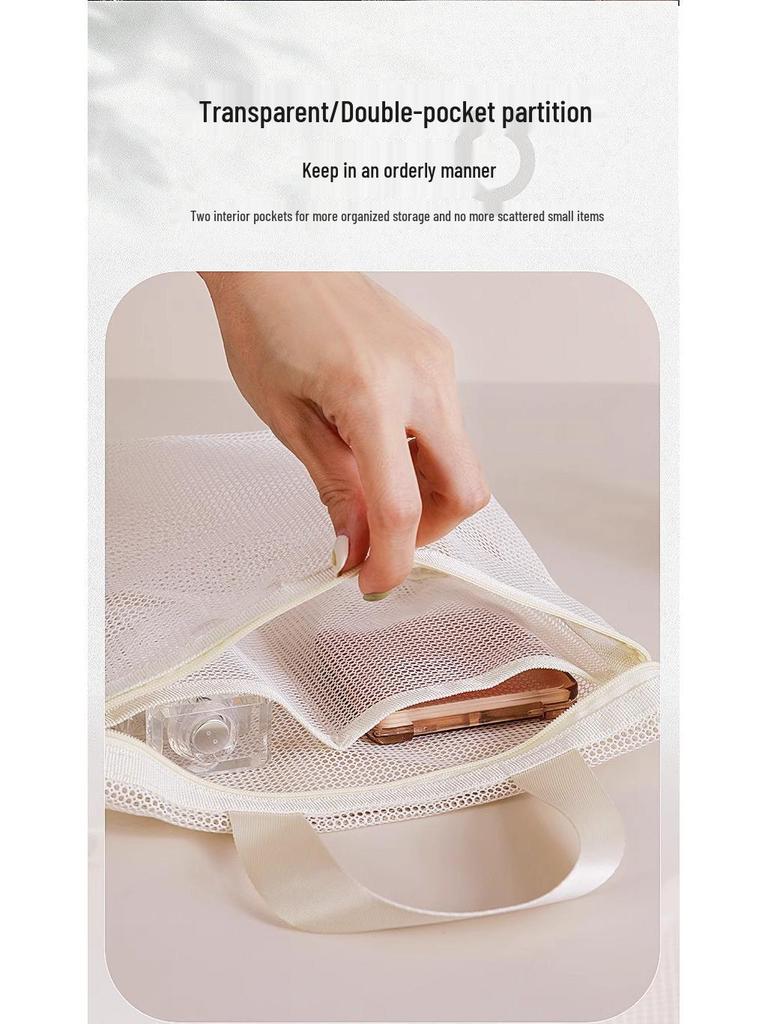 Hot-Selling Portable Mesh Toiletry Bag - Perfect for Gym, Travel, and Swimming