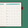 2026 A5 Textured PU Portable Agenda Book English Calendar Book Notepads Creative Daily Planner Reminder Desktop Date Calendar