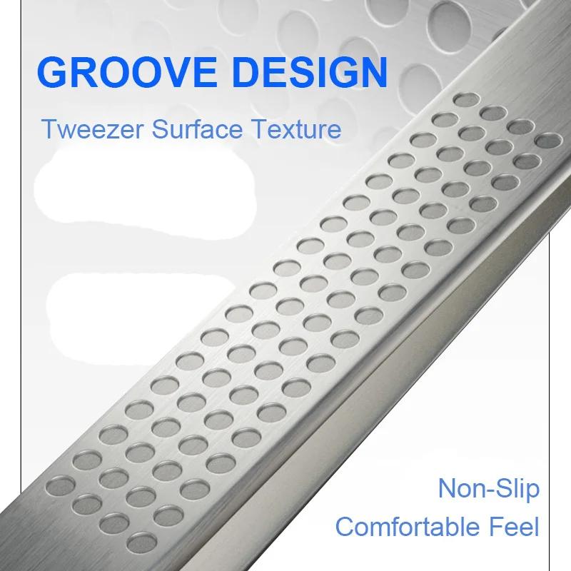 MECHANIC Aax-17 Tweezers Anti-static For Chip Tin Planting High Hardness Jump Wire Clamping Repair Stainless Steel Tweezers Tool
