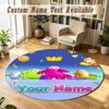 Round Rug Custom NameFall Guys Pattern Non Slip Carpet Home Floor Decor