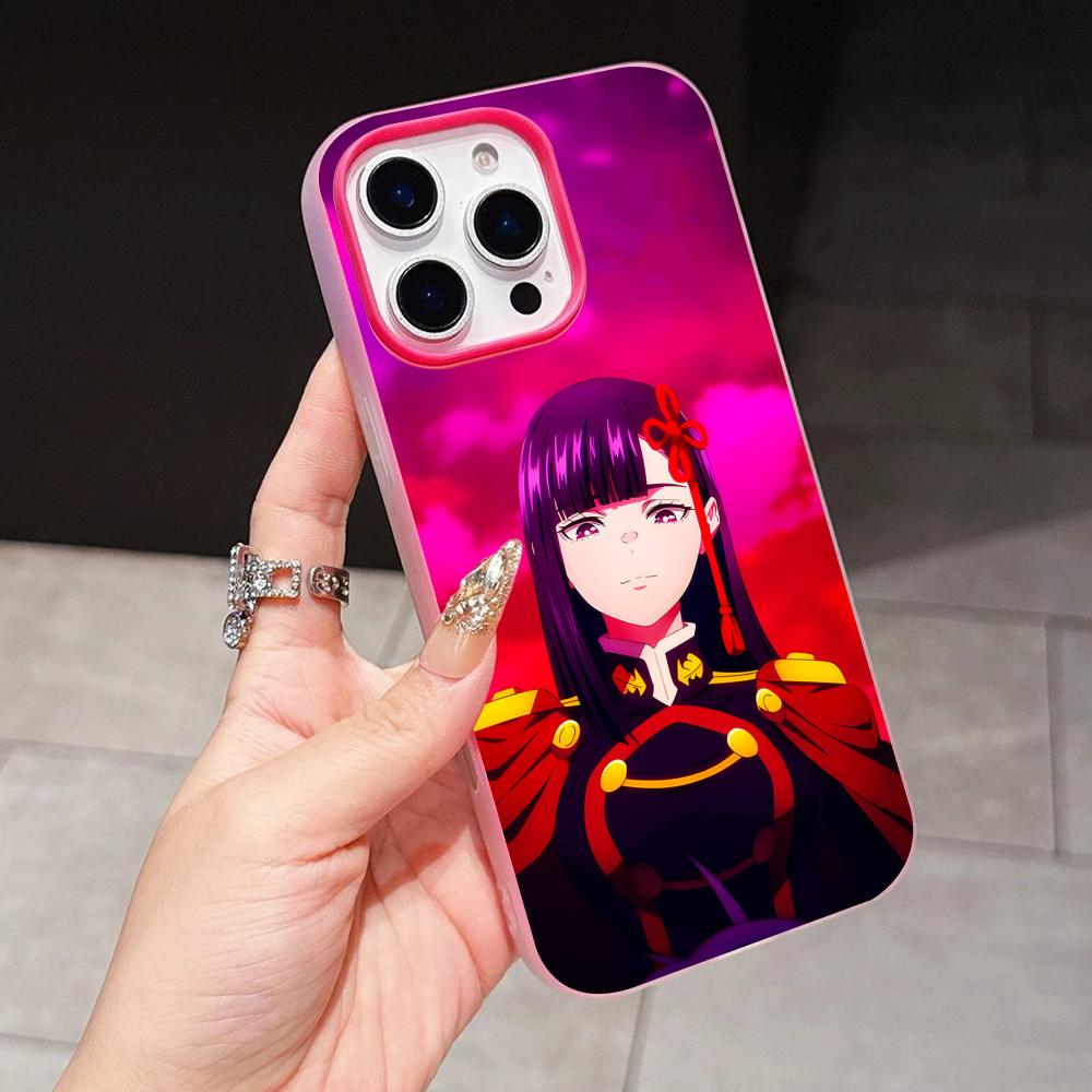 Mato seihei Ren Yamashiro Jelly Double layer Rose Red Mobile Phone Case for iPhone 17 16 15 14 13 12 11 Air Pro Max Plus