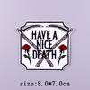 Punk Skull Patch Iron On Patches For Clothing Thermoadhesive Patches On Clothes Hippie Embroidered Patch For Clothes Hook Loop