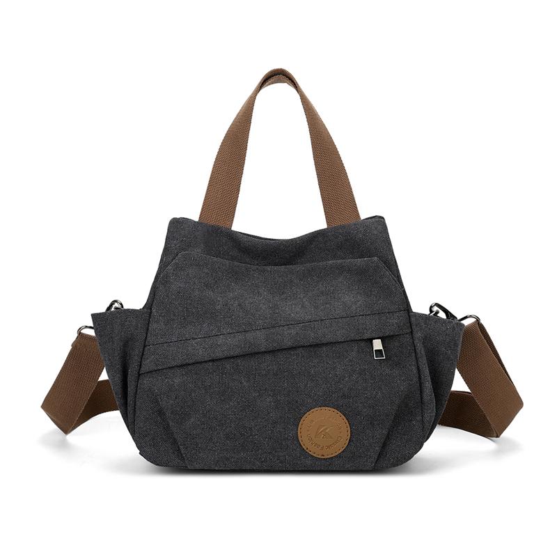 Multi-Compartment Canvas Bag Women's Bag Shoulder Bag Crossbody Bag Mother Bag