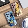 White And Blue Phoenix For Xiaomi 14 Ultra 13 Lite Redmi Note 13 11 Pro 12 Plus Poco X6 3 Pro F4 6 GT Tempered Phone Case