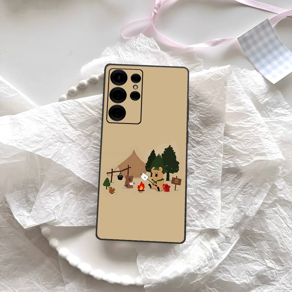 Cute Bear Quokkas Magsafe Phone Case For Samsung S 24 Fe 25 Ultra Plus 20 Lite 21 30 22 23 24 22 Ultra 5G Fundas