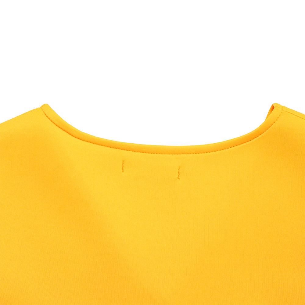 Abito estivo da donna Taglie forti Manica svasata Scollo a V Temperamento alla moda Abiti con gonna ampia e orlo