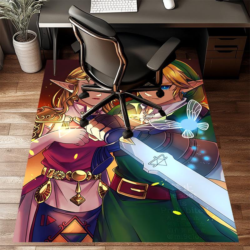 Game Zelda Printed Area Rug Carpet for Bedroom Living Room Home Decor Rugs Mat Non Slip Mat Rug for Bedside