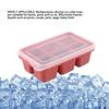 Trays Multipurpose 6 Grids Reusable Leakage Proof Easy Release Soft Bottom Silicone   Molds with Removable Lid