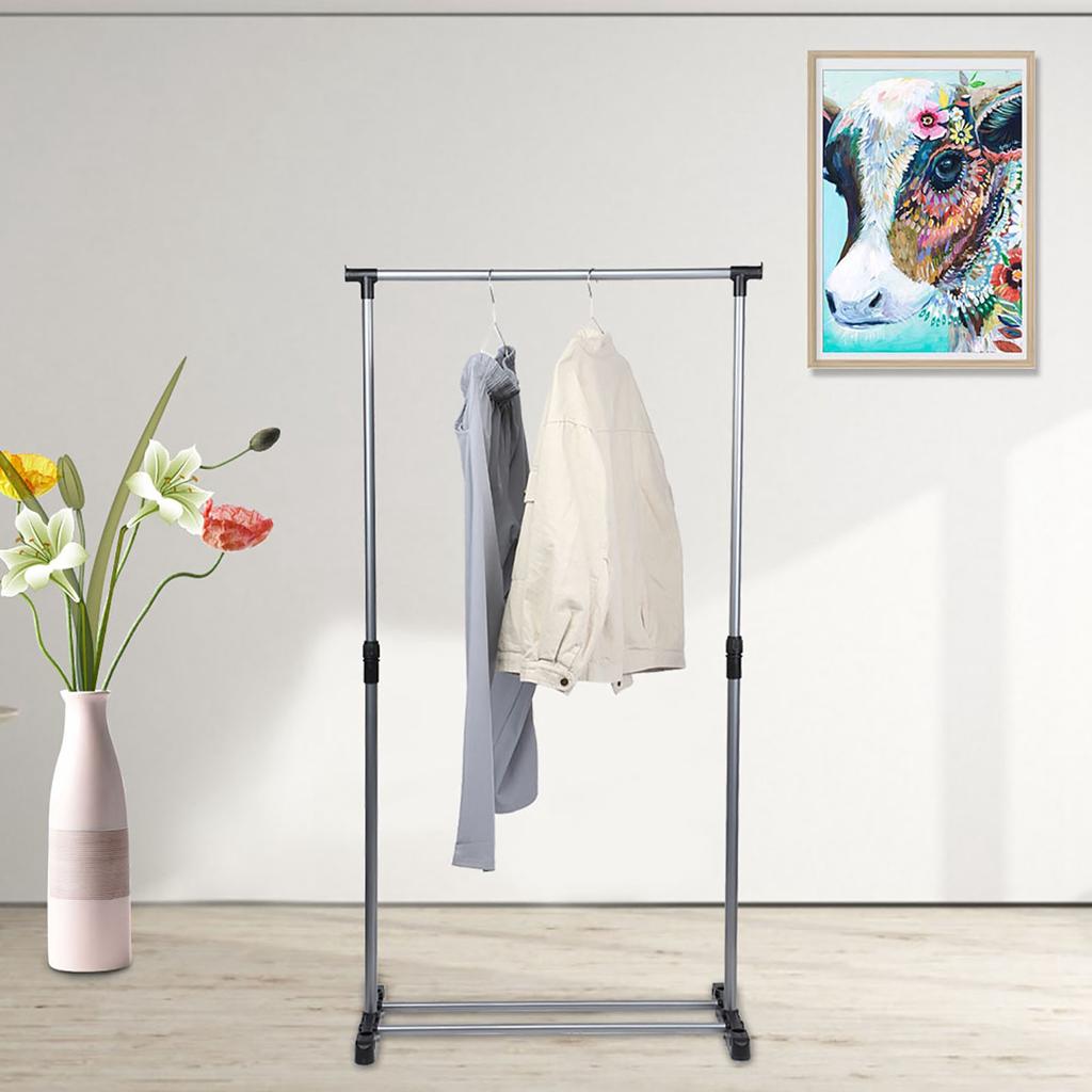 Household Balcony Adjustable Clothes Hanger Laundry Rack Garment Drying Rack Stand