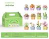 Compatible LEGO Flower Basket & Succulent Building Kit - Educational Toy & Valentine's Teacher Gift