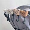 Multifunctional Baby Stroller Hook Bear Shape Stroller Accessories Durable Hanging Hook  Bike