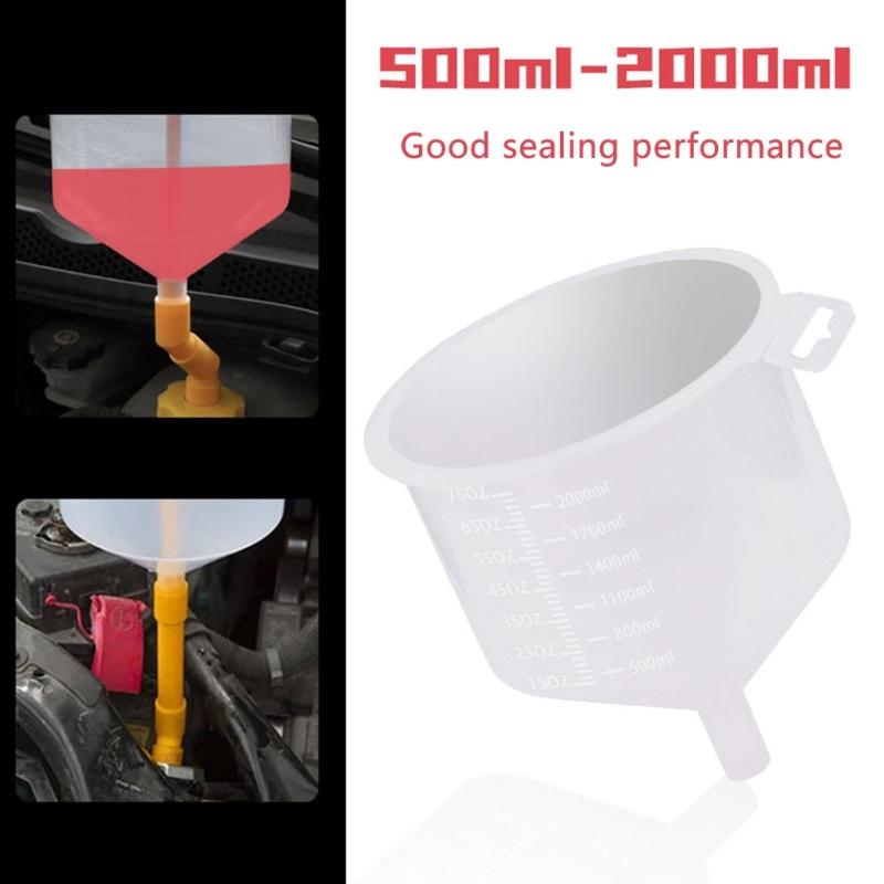 12Pc Automotive Coolant Filling Funnel Spout Set Ensures No Spills During Refills with ABS Plastic for Various Vehicles