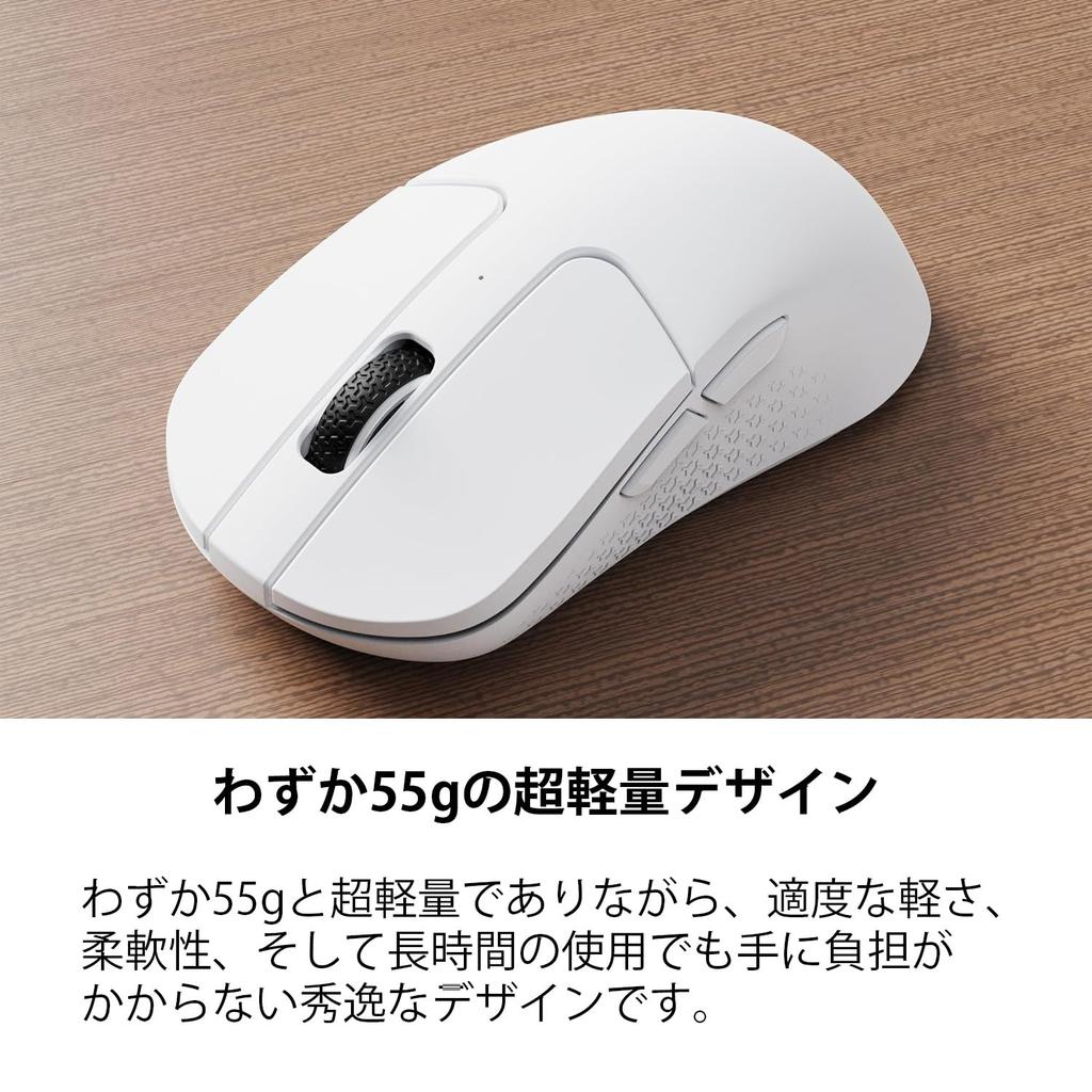 Keychron M3 Mini Sem Fio PixArt 3395 Programável Leve Design Ergonômico para e Linux Mouse 4000 Hz, Mouse 2,4 GHz/Bluetooth 5.1/Com Fio,