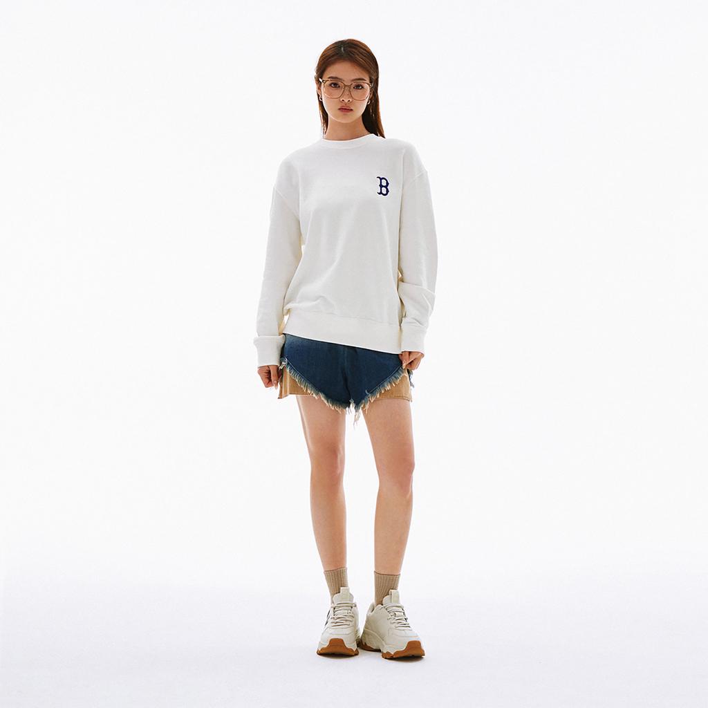 New MLB SS24 Sweatshirt Unisex Cream 3AMTM0341-43CRS