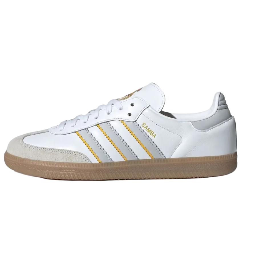 Real Madrid X Adidas Samba Home Kit Unisex Sneakers White Footwear-White Light-Solid-Grey JQ4038