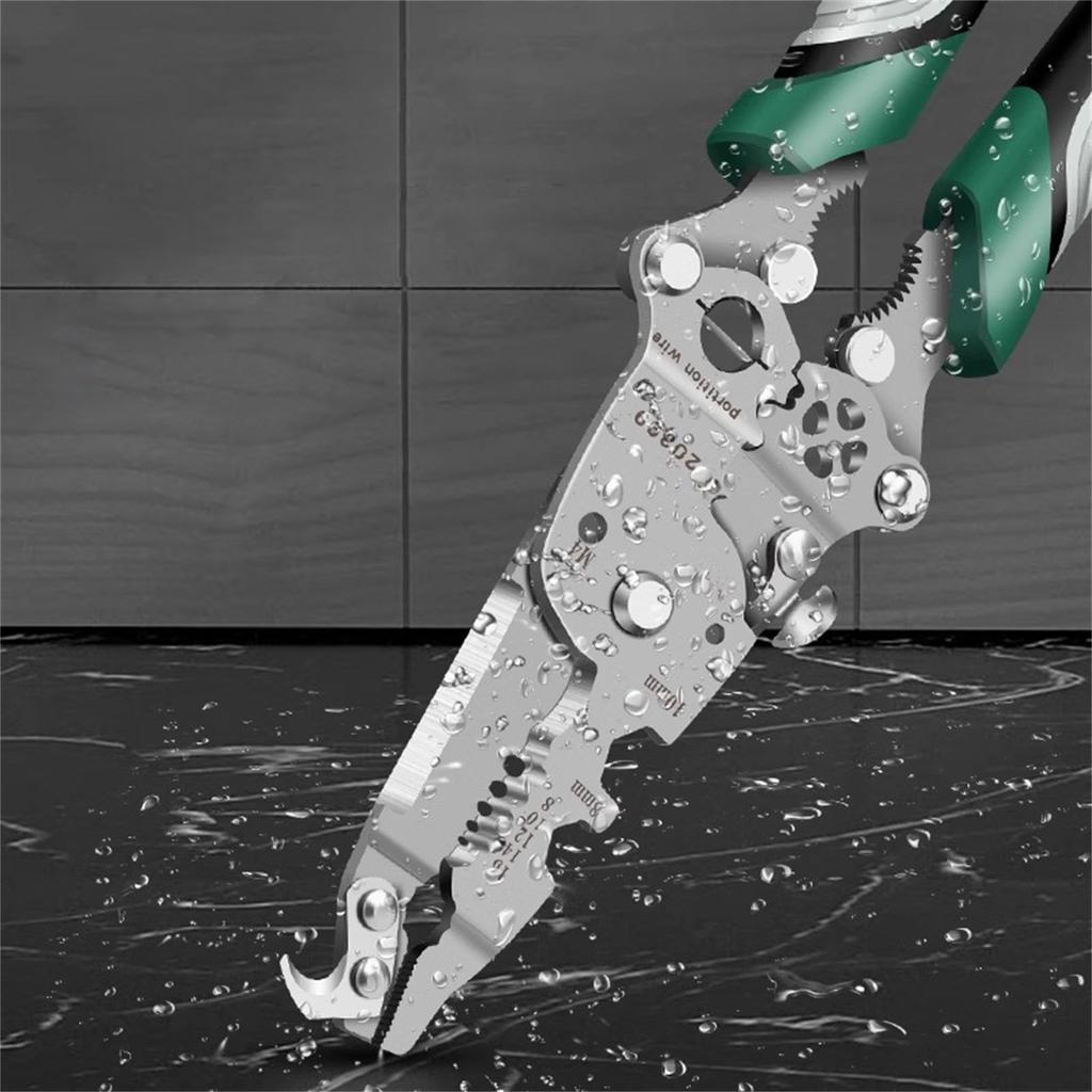16/18 In 1 Wire Stripper Foldable Upgrade Multifunctional Folding Pliers Wire Stripper Pliers Tool for Electrical Wire