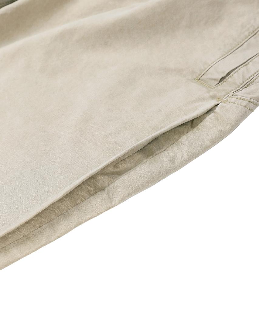 XTONZ Xp325 Grunge Layered Washed Cotton Pants (Beige)
