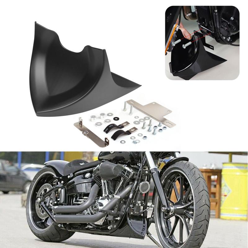 Motorcycle Matte Black Chin Lower Fairing Front Spoiler Air Dam Cover For Harley Touring Sportster 883 1200 Fatboy Softail