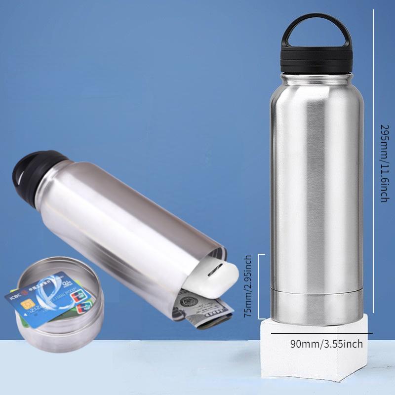 750ml Ablenkungs-Wasserflasche Tragbare Wasserflasche Geheimer Versteck Pillendose Tresor Versteck für Geld Bonus Schlüsselanhänger Box