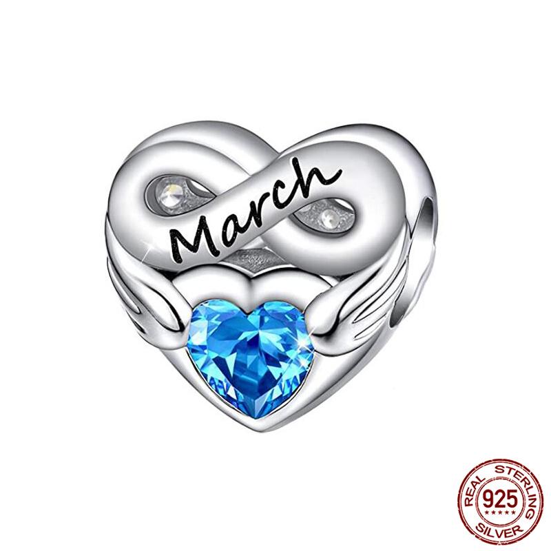 

Charms Copper Fits Original 3Mm Womens Bracelet Month Birthstone Charm Beads Set Pendant Diy Fine Jewelry Gift