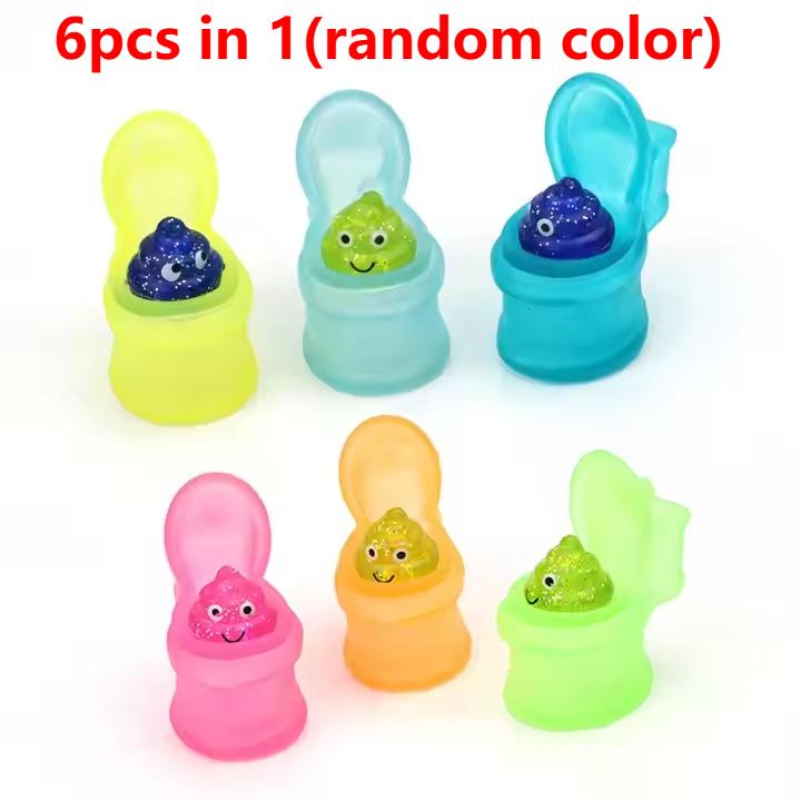 

Мягкая игрушка для снятия стресса Squeeze Toilet Poop TPR Kawaii Mochi, смейтесь громко с этими забавными игрушками для туалета для детей 6pcs