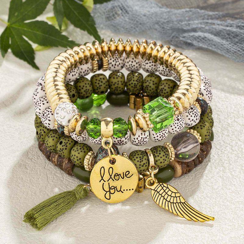 Multi-Layer Elastic Bracelet Fashion Wooden Bead