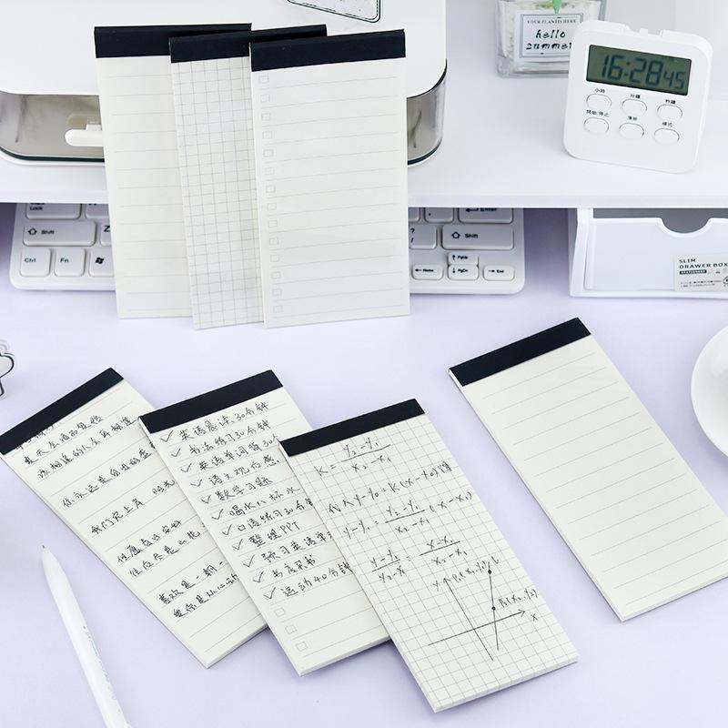 40 sheets Korean Creative Stationery with No Prints and Simple Long Handbook Notes Portable Notes for Notes TODO Plan Student