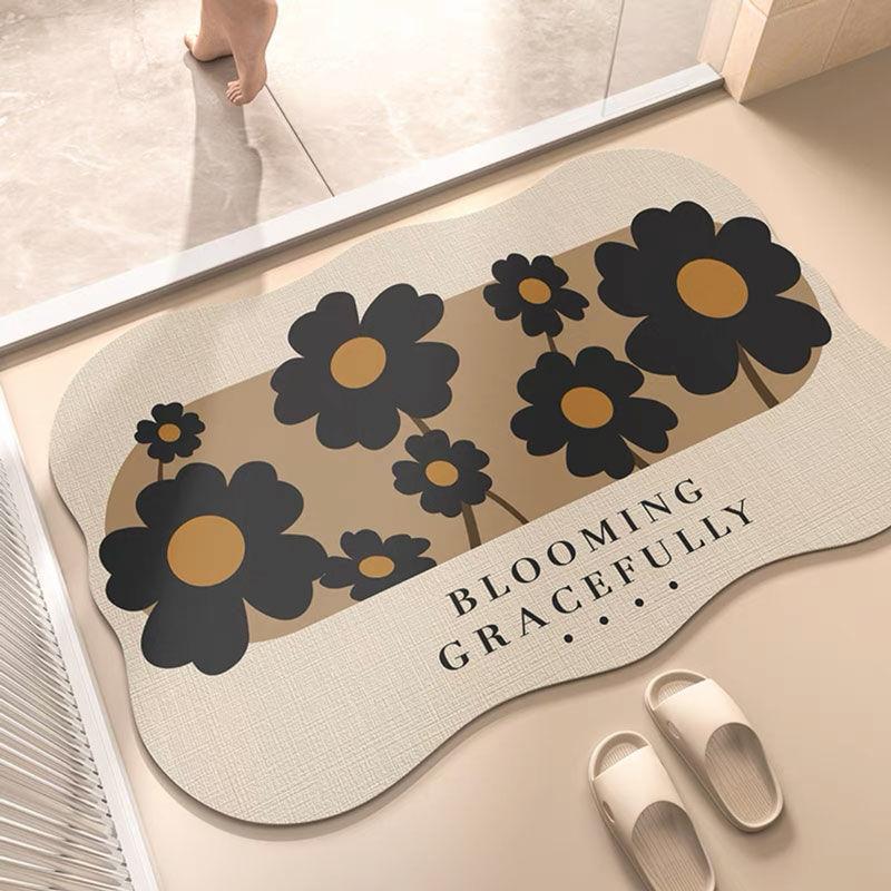 

Diatom mud absorbent quick-drying anti-slip mat toilet mat 40X60cm 15.7X23.6in