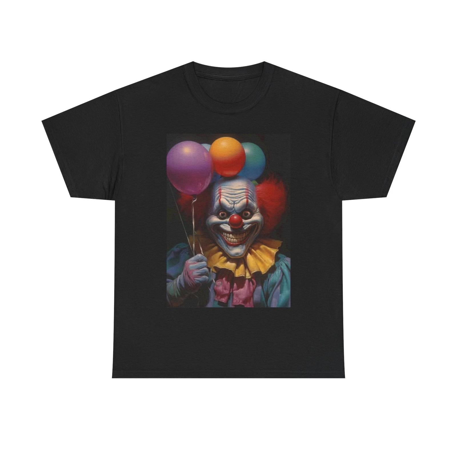 Men s and Women s T-shirts Circus Clown Horror Show L