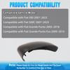 Car Left / Right Side Wing Rearview Mirror Cover Cap 735571778 735452186 for Fiat 500 500C 2007– Grande Punto 2005–2018