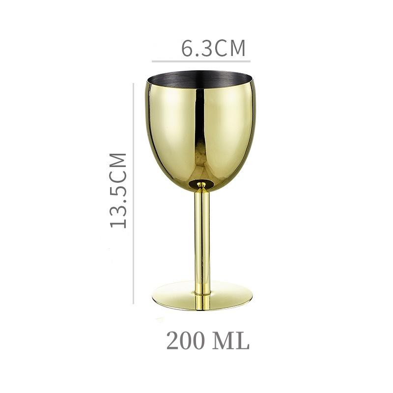 Stainless Steel Red Wine Glass, Single Layer Goblet, Large Capacity, Drum Shaped, Drop-resistant Wine Glass, 250ml, Agave Cup