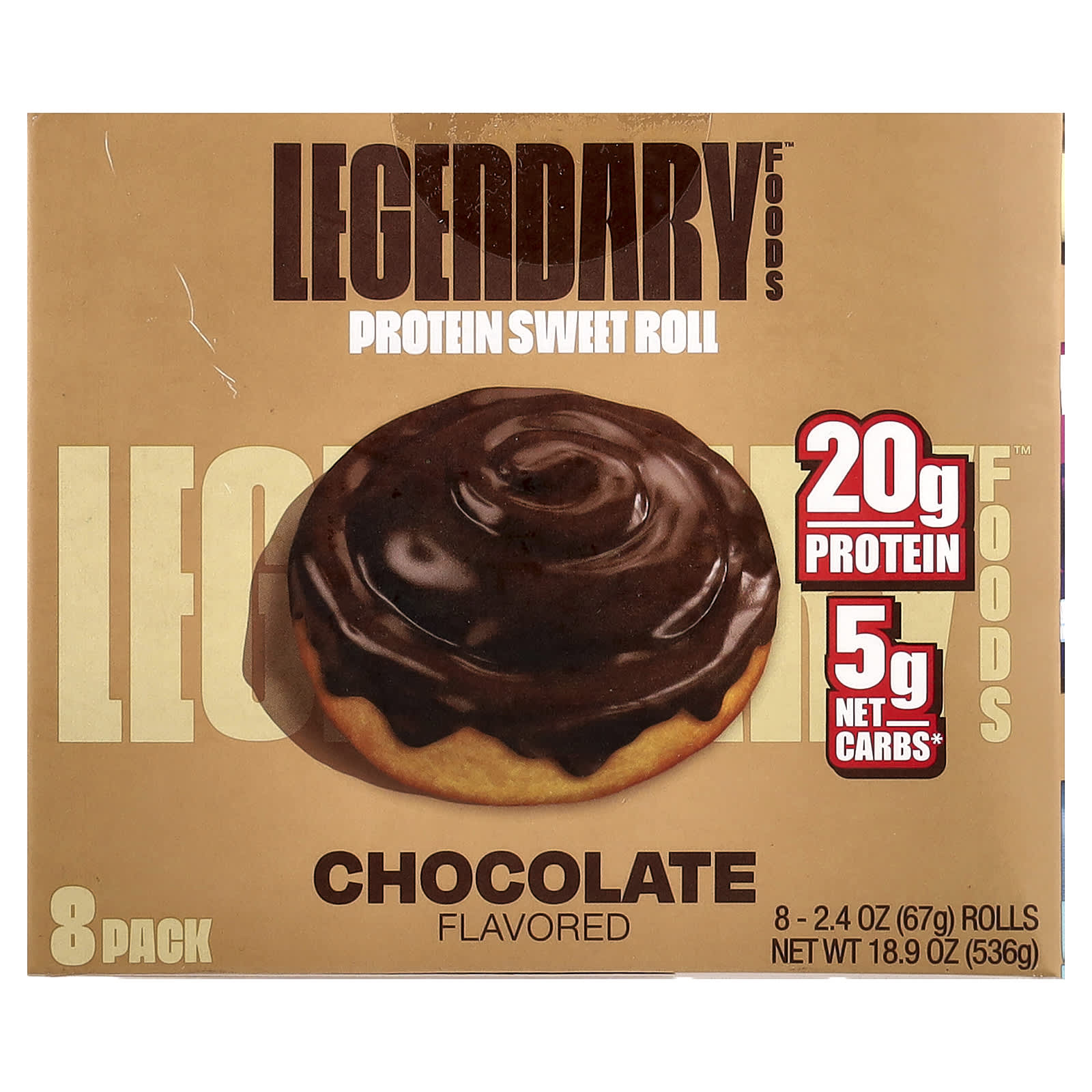 

Protein Sweet Rolls, Chocolate, 8 Pack, 67G (2.4Oz) Each