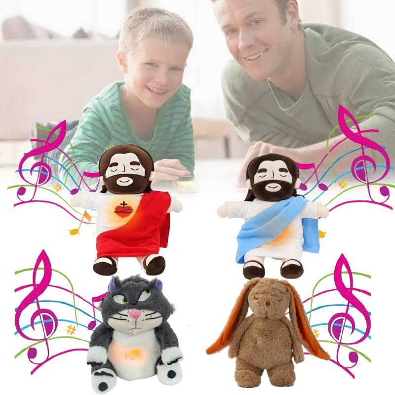 Lucifer Battery Jesus Powered Plush Toy Creatures Breathing Effect Kids Doll